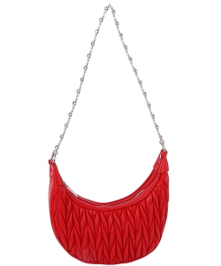 Chevron Quilted Crossbody Bag LHU493-Z RED